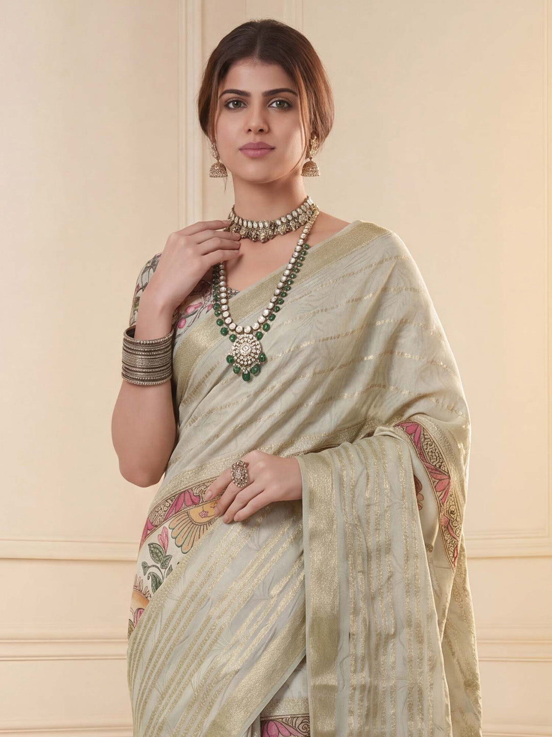 family get to gether 
puja wear saree
pooja wear saree
