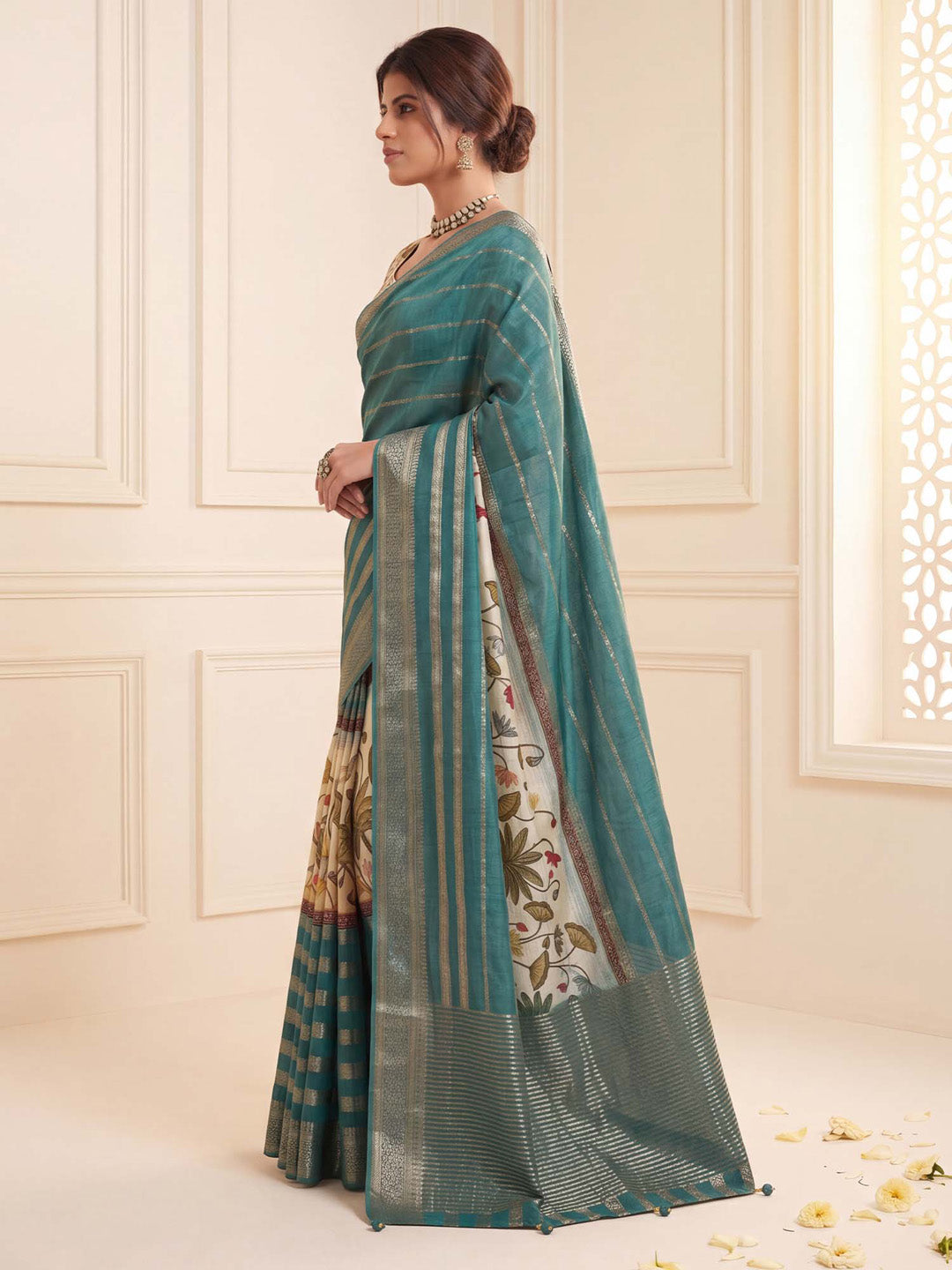 partywear sarees
floral print saree
printed sarees 
printed saree collection
