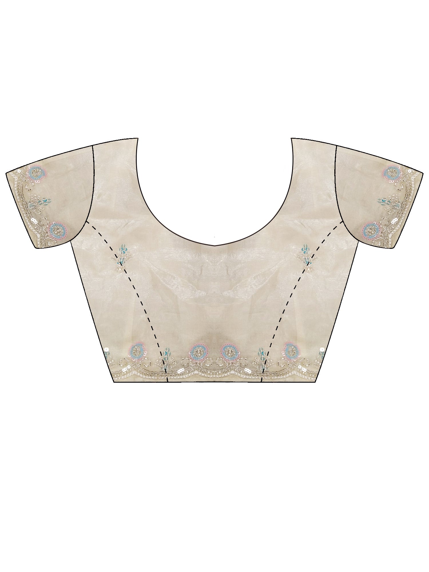 beaded blouse saree
