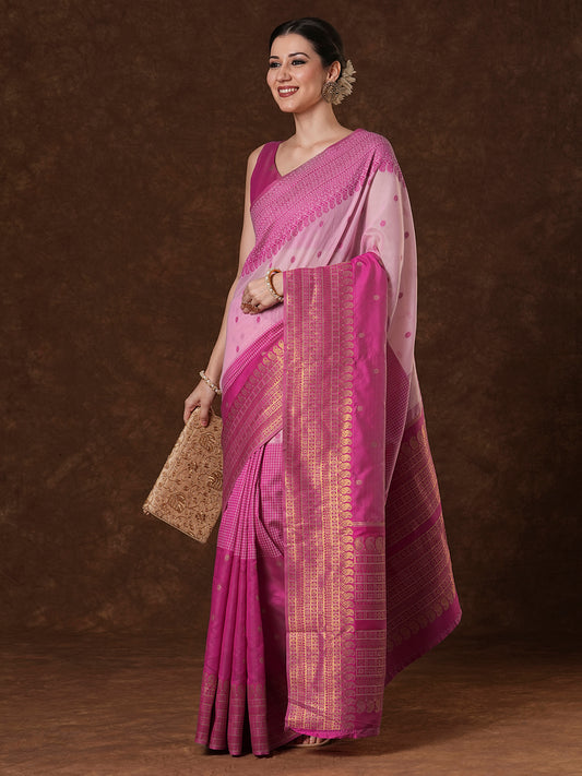 Blush Pink vekatgiri Saree
