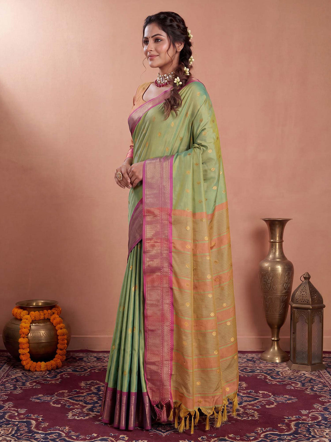 marriage function saree
traditional function saree
religious wearing
