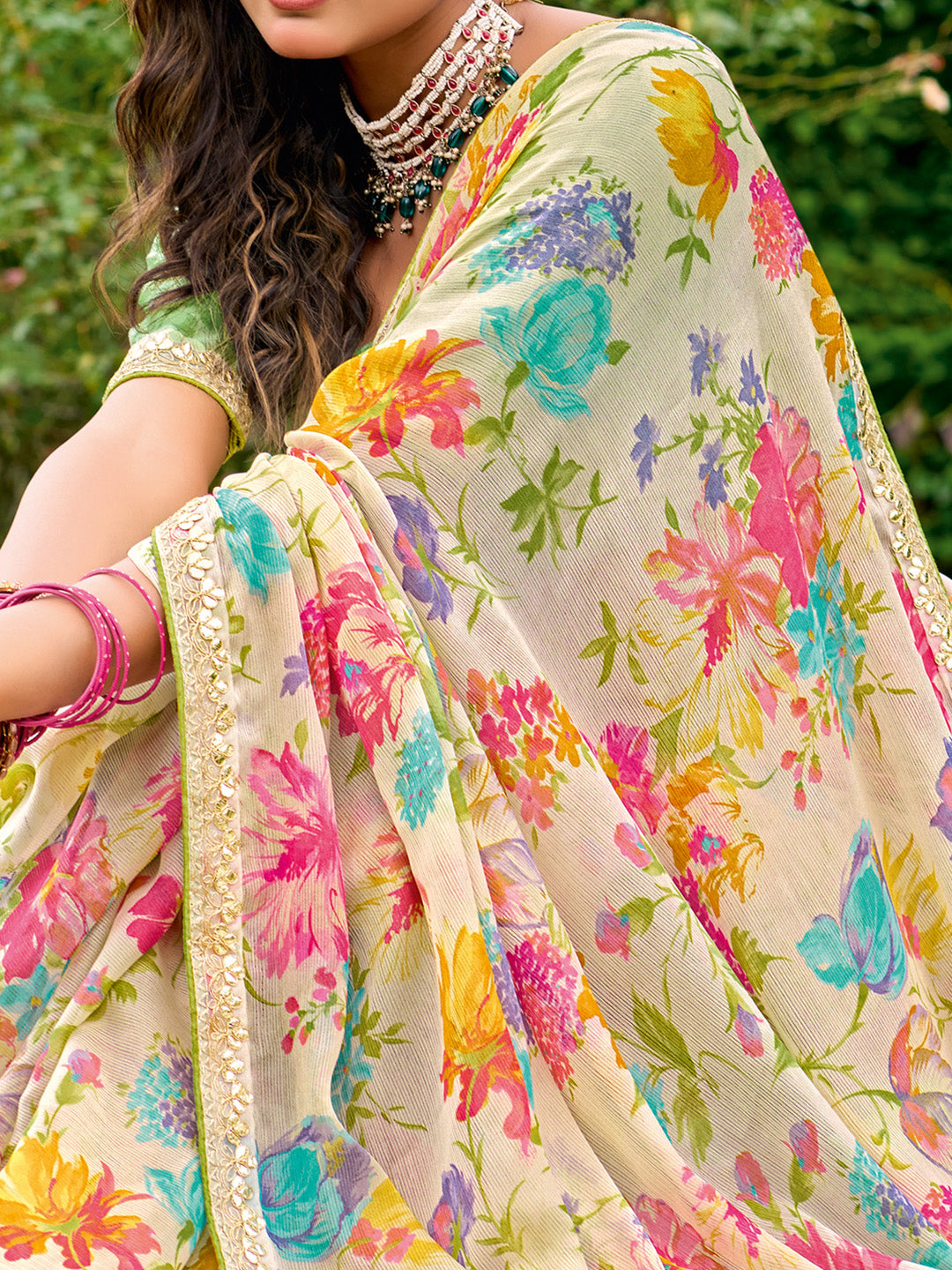 chiffon saree