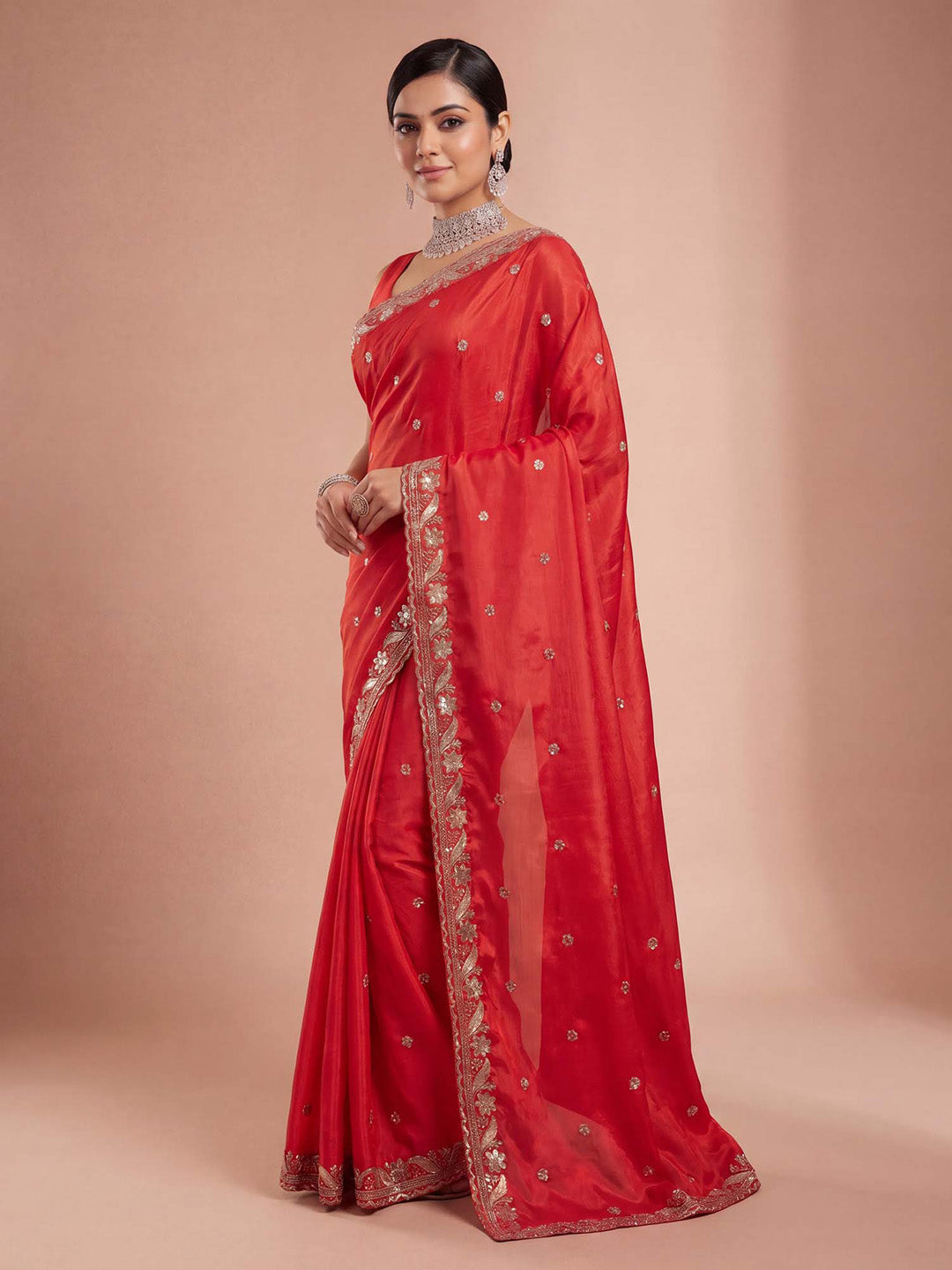 marriage function saree
anniversary celebration
engagement saree
