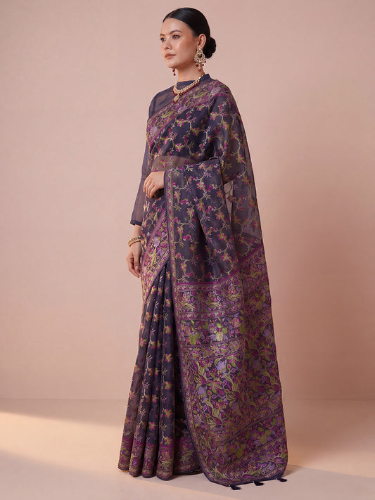 organza saree collection 
navy blue collection
blue collection sarees
