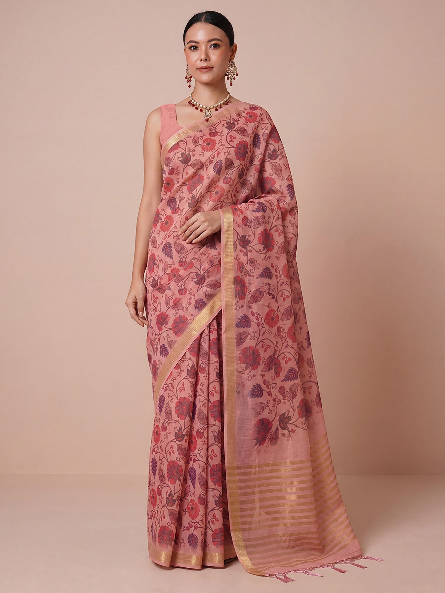 pink collection saree
pink saree
tissue febric saree
