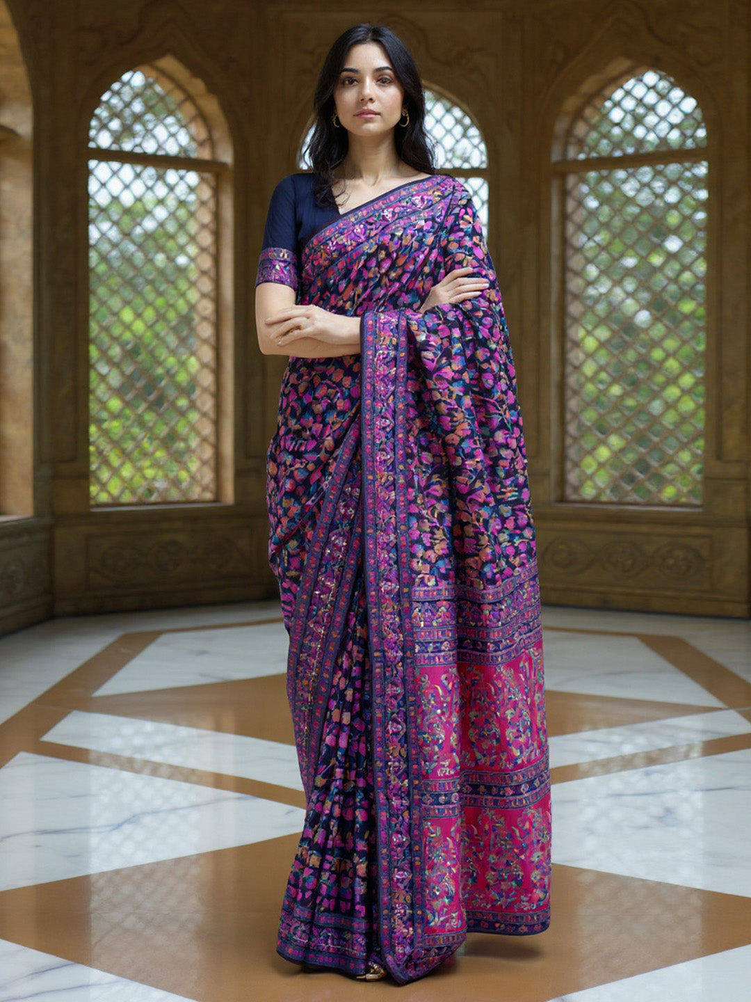 Floral Printed Saree