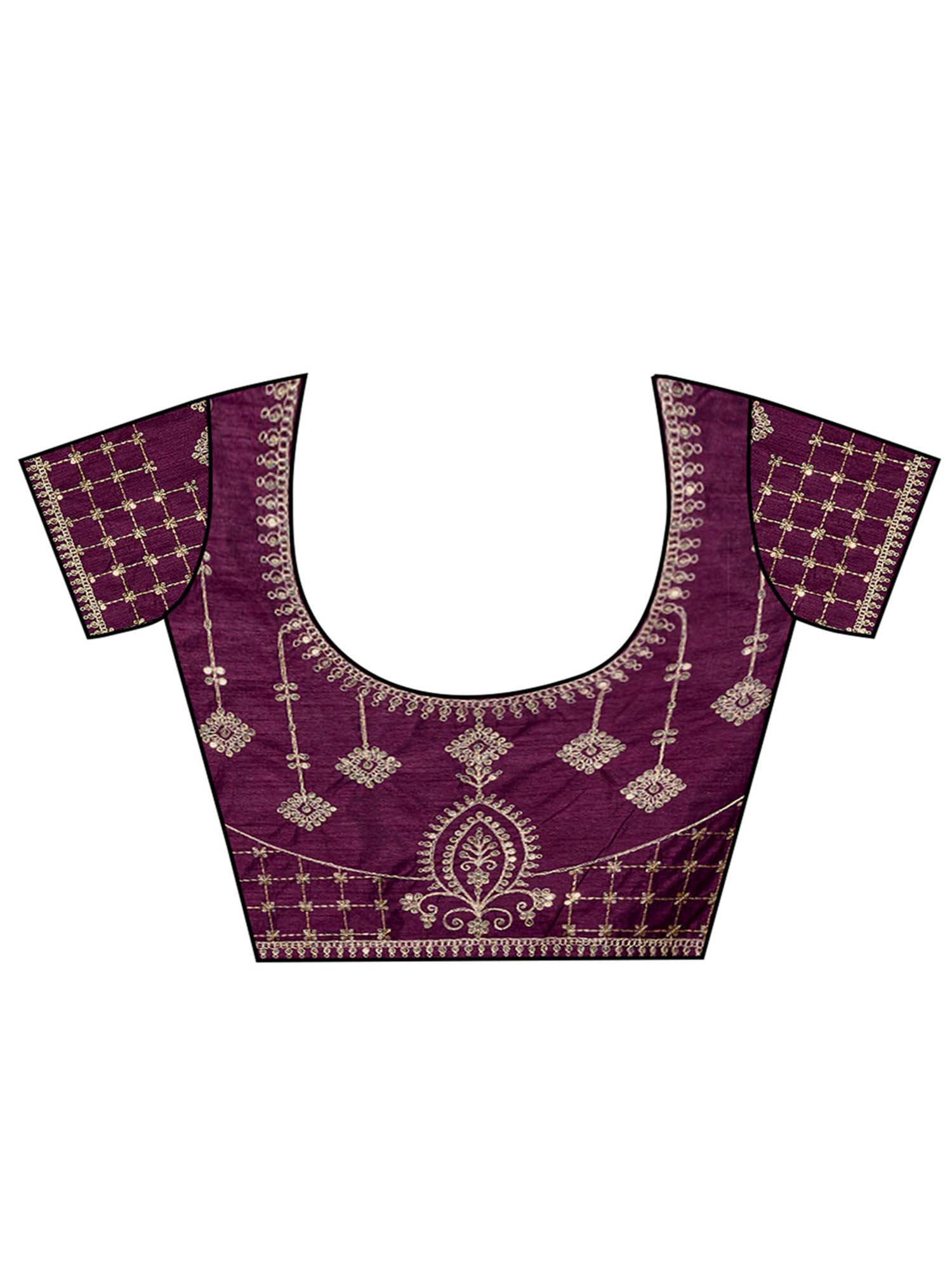 full embelished work blouse saree