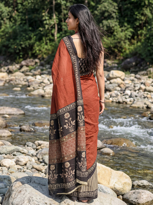 Wine Tissue Silk Saree with Zari Stripes
