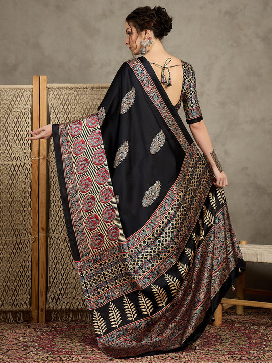 Block Printed Saree