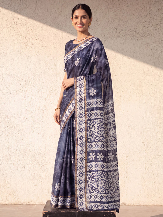 cotton saree collection
navy blue saree collection
geometric saree collection
