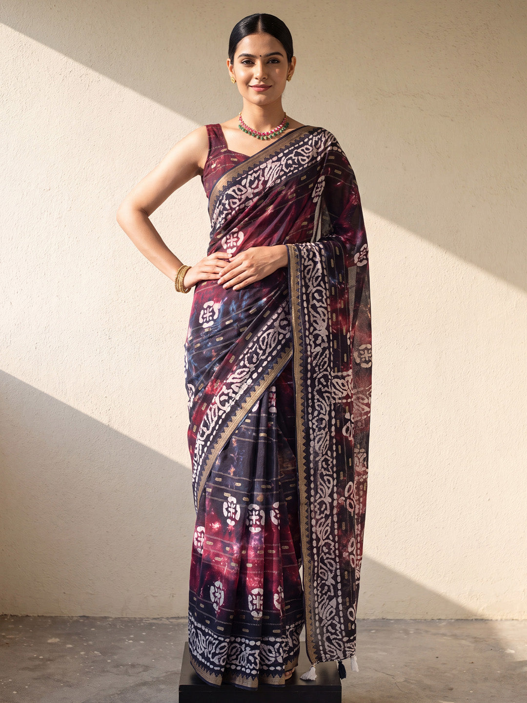 wine colour saree
cotton saree collection
floral saree collection