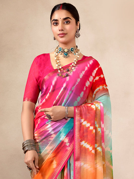 Multicoloure Georgette Sare