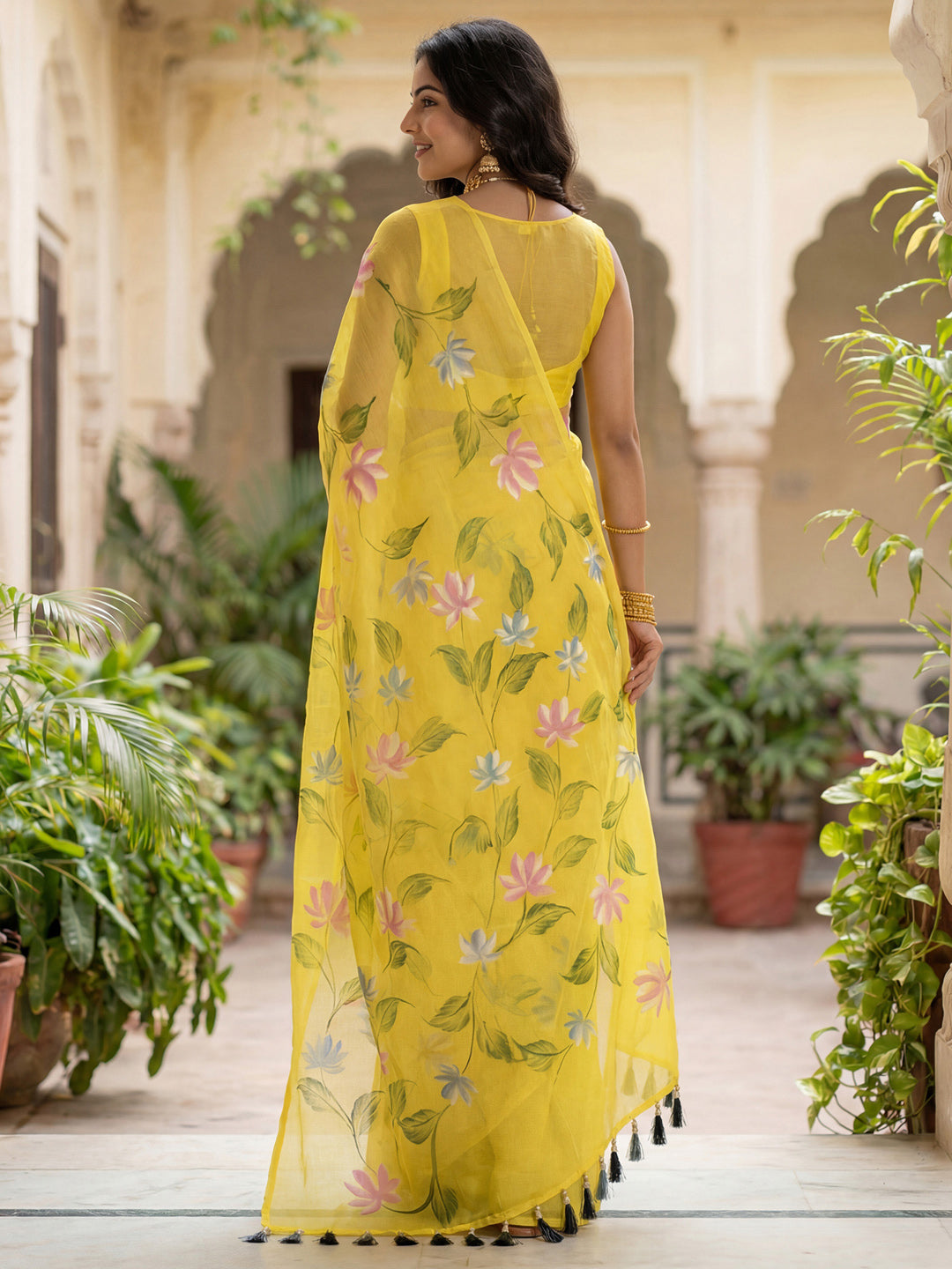 Yellow Saree