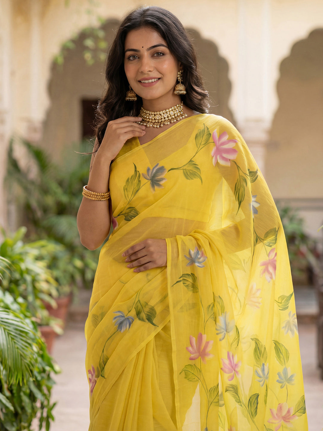 Floral Printed Saree