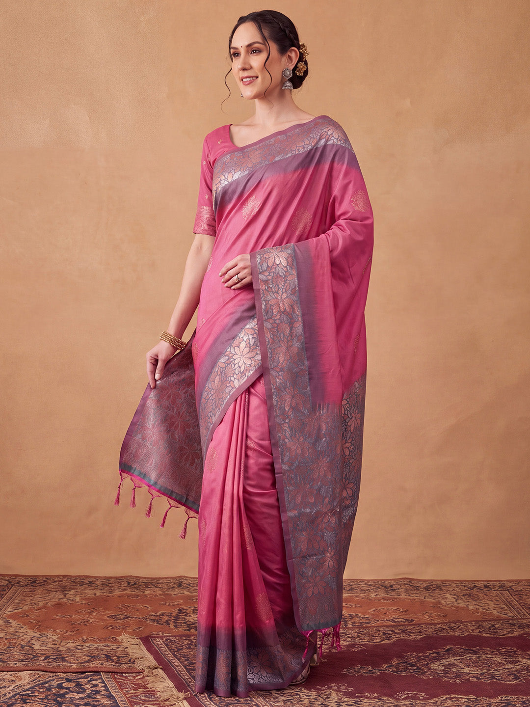 pink saree collection 
marriage function wear
family function wear
