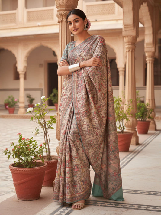 Kalamkari Printed Saree