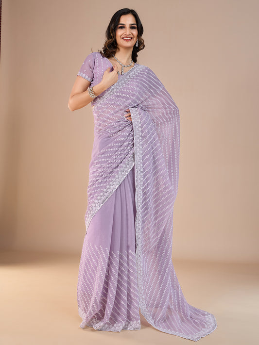 Mustard and Pink Silk Blend  Heritage Banarasi Style Zari Woven Saree