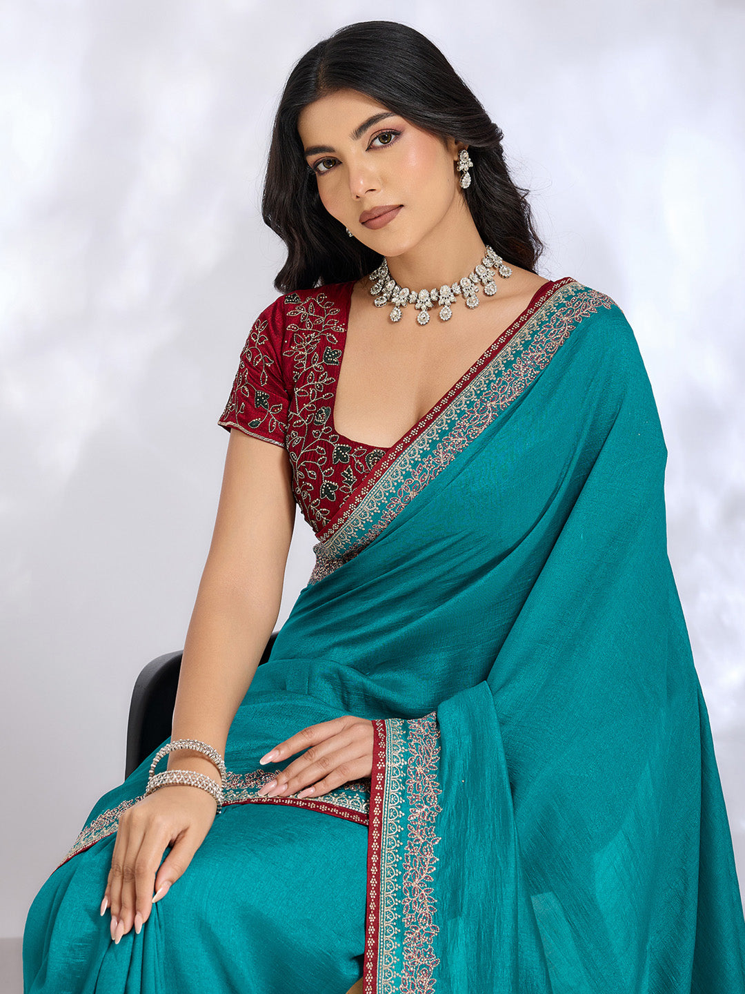 Embroidered Saree