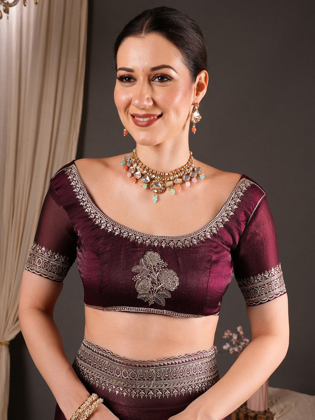 best embroidered collection
embroidered blouse saree