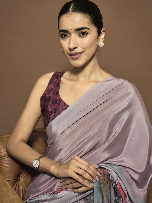 Ready To Wear Abstract Print Saree