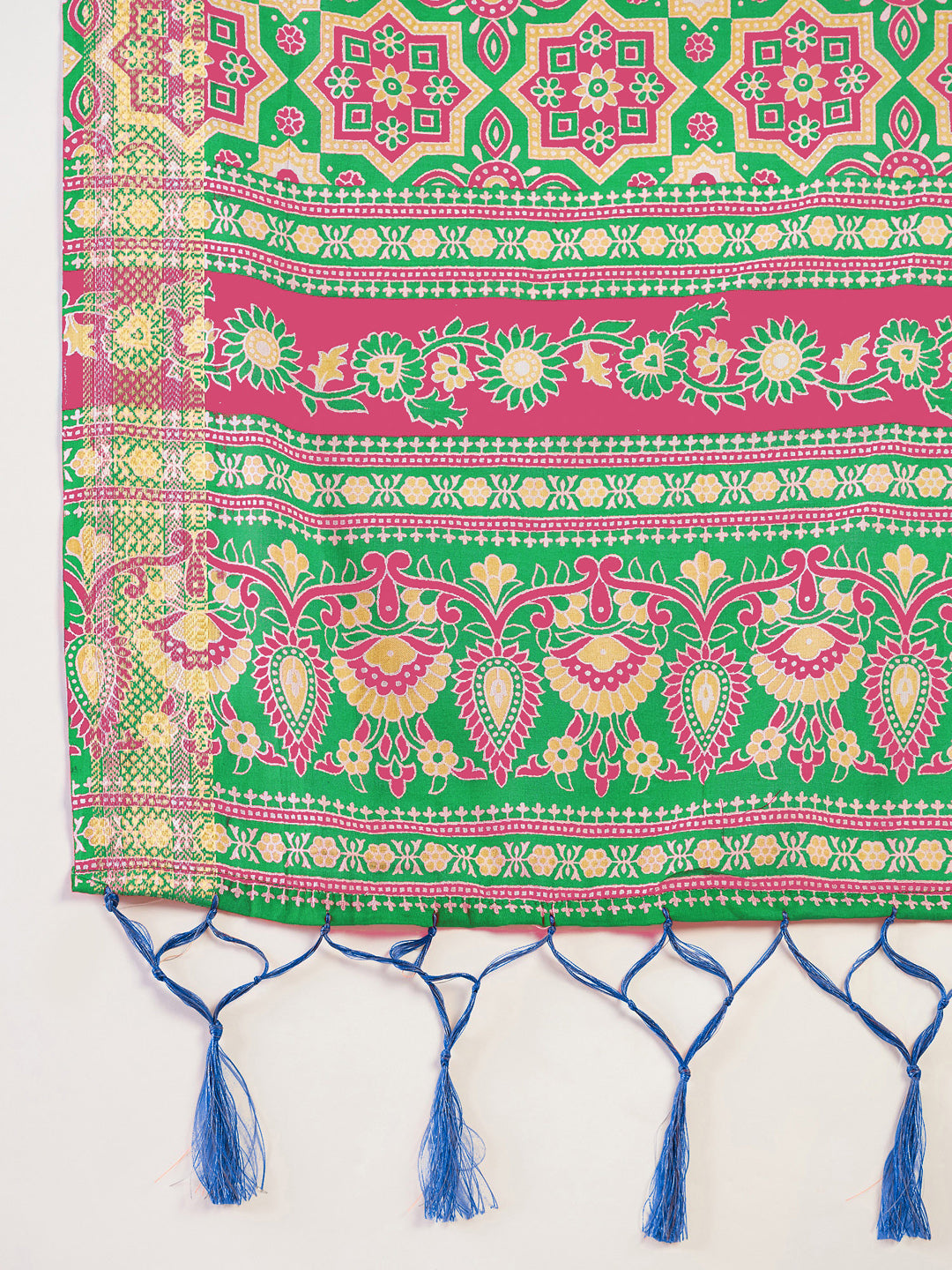 Blue Bandhani Printed Saree | RESSA
