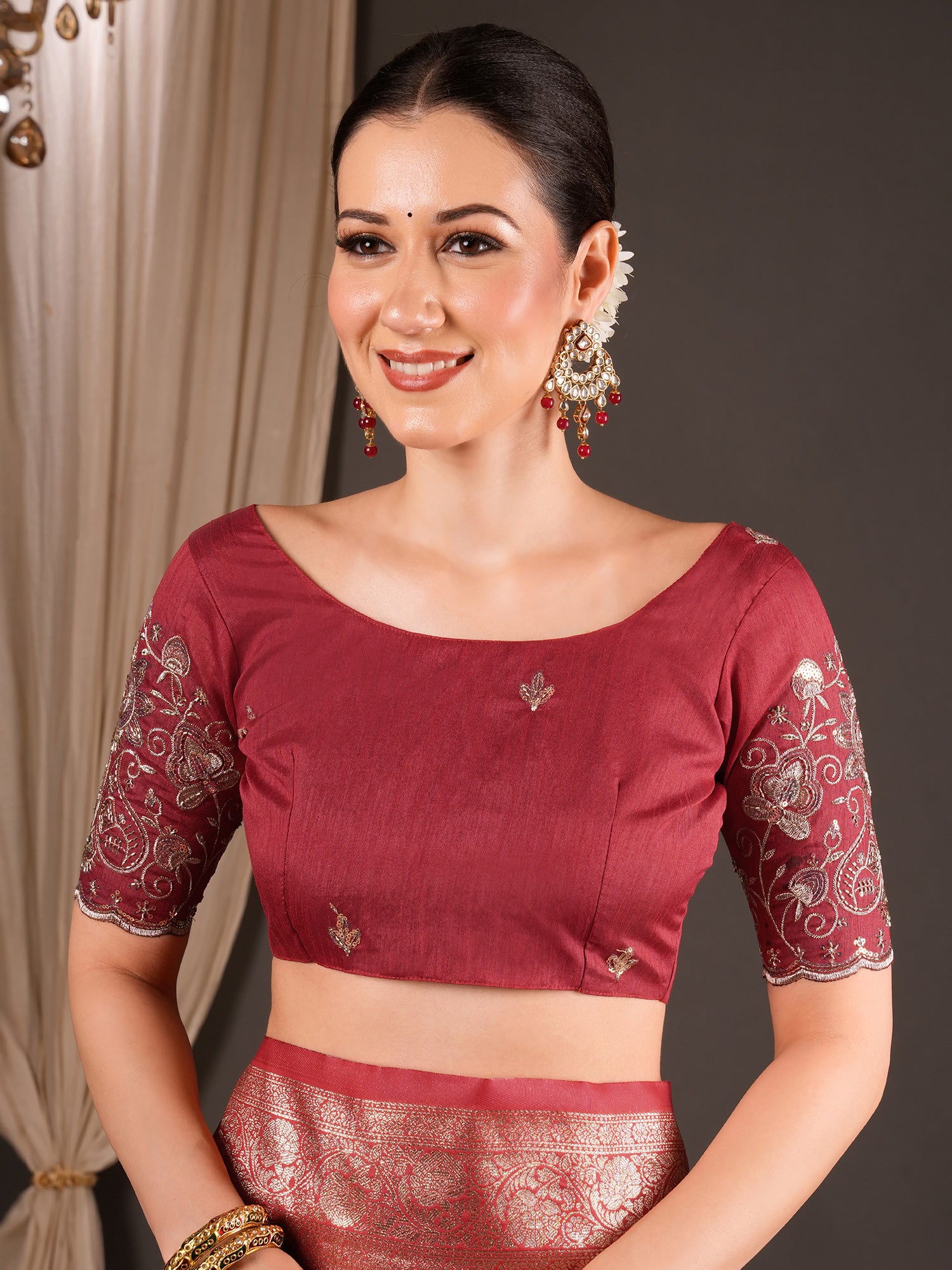 best embroidered saree collection