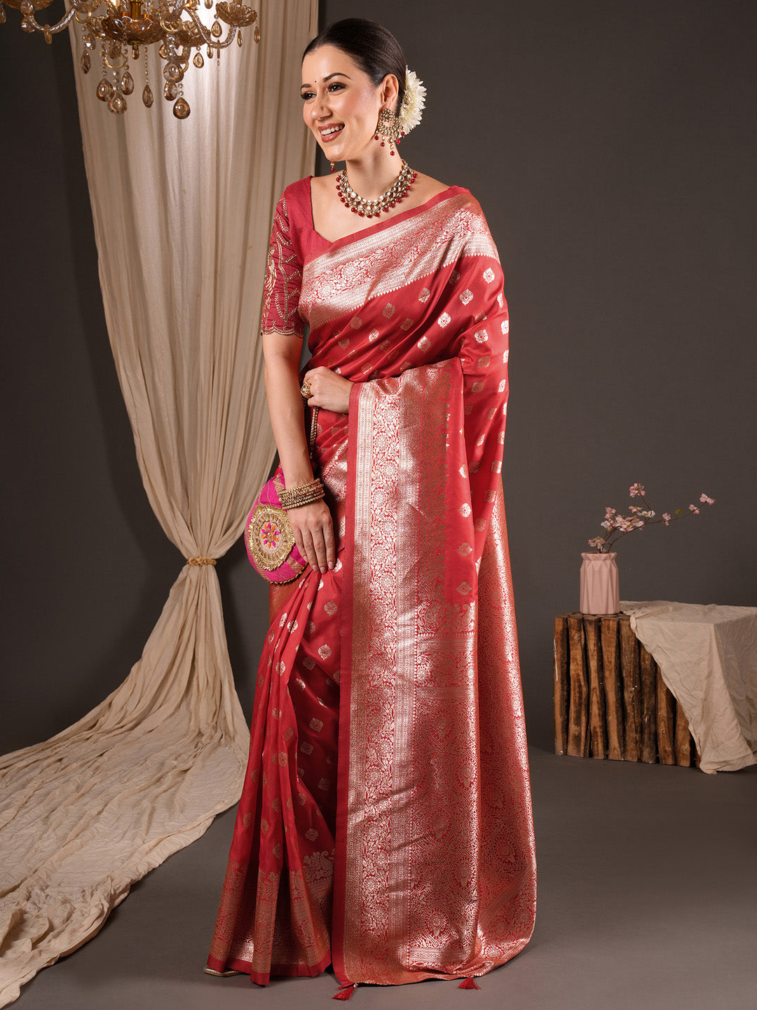 reception wear saree
traditional wear  saree
