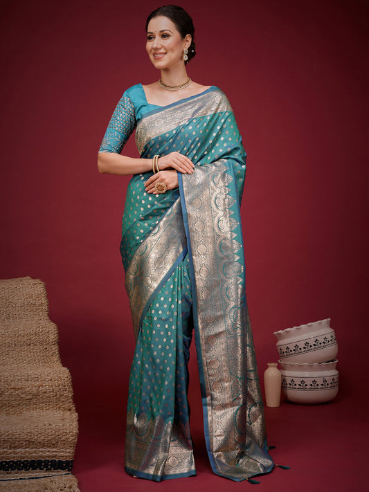 turquoise silk saree
silk saree collection 
