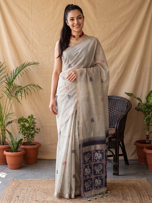 festive saree Collections 
off white saree Collections 
 Embroidered  work saree
