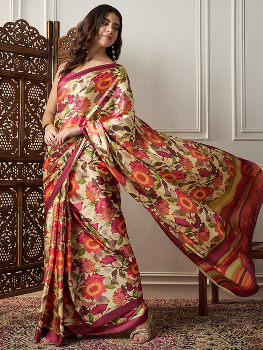 Embroidered Georgette Saree