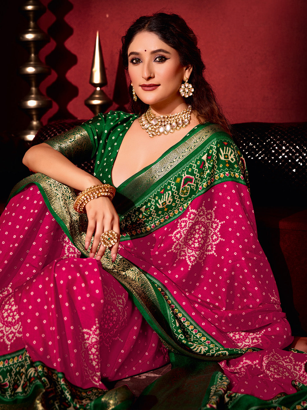 bandhani Printed Saree