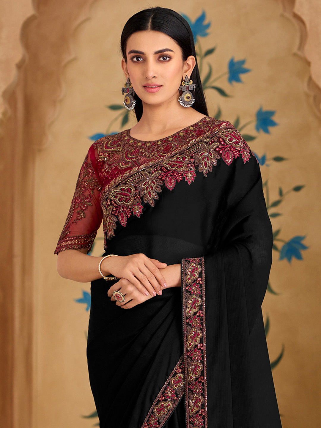 saree for wedding function for mom