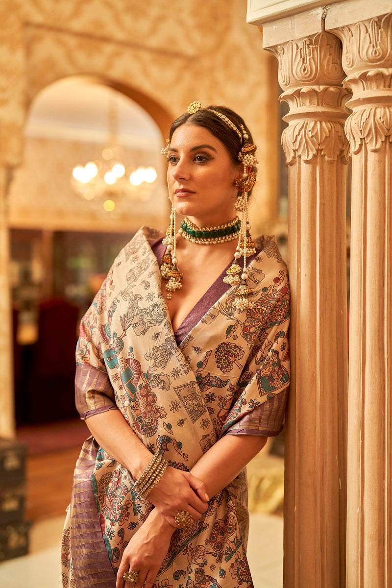 Splendid Morpankh Saree