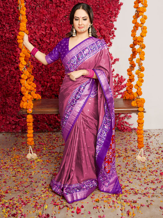 Ikkat Patola Saree