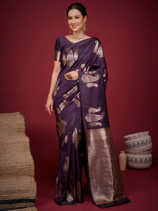 purple saree collection