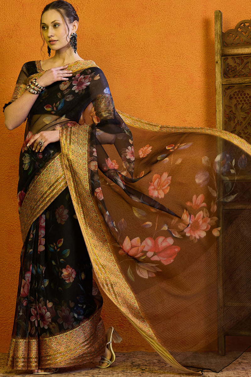 Sangriya Sun Flower Saree