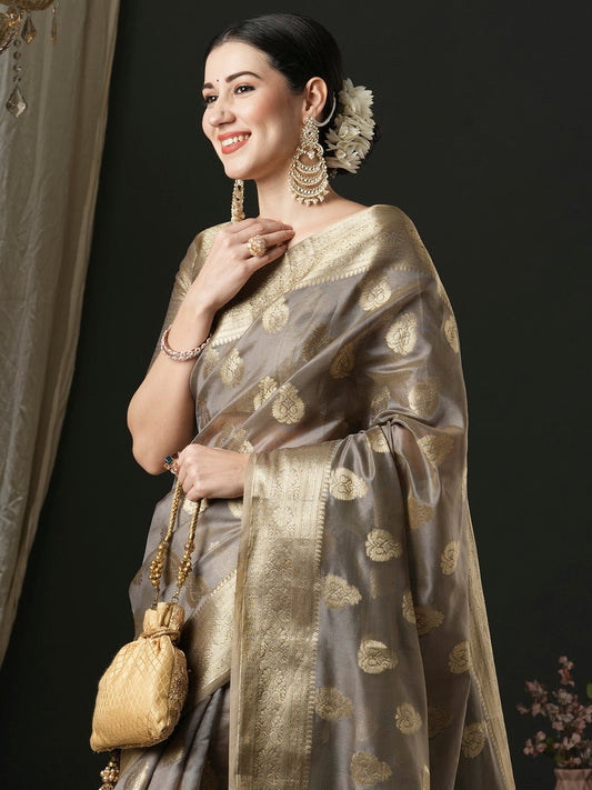 Banarasi Saree Zari Work Saree - Ressa