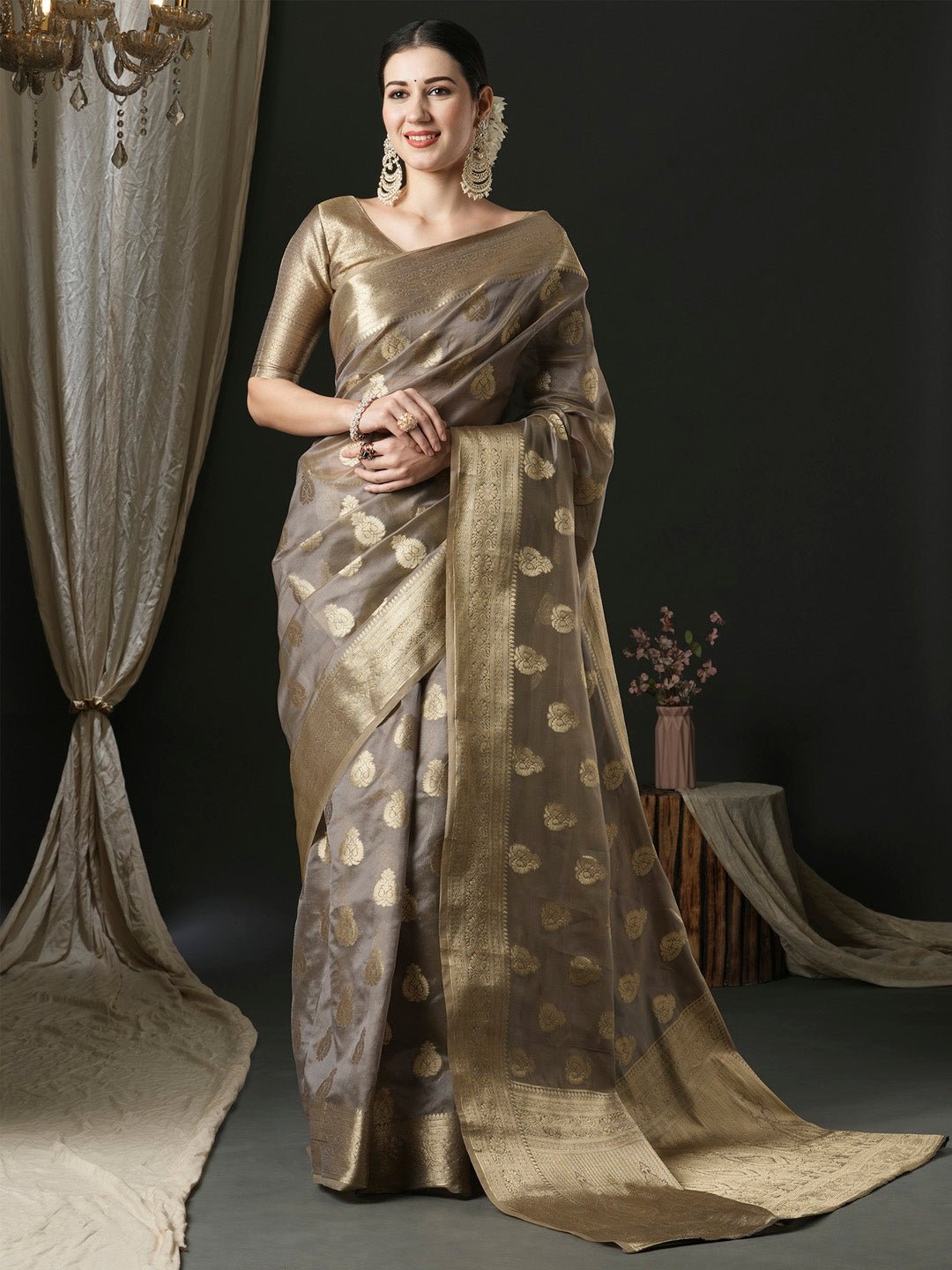 Banarasi Saree Zari Work Saree - Ressa