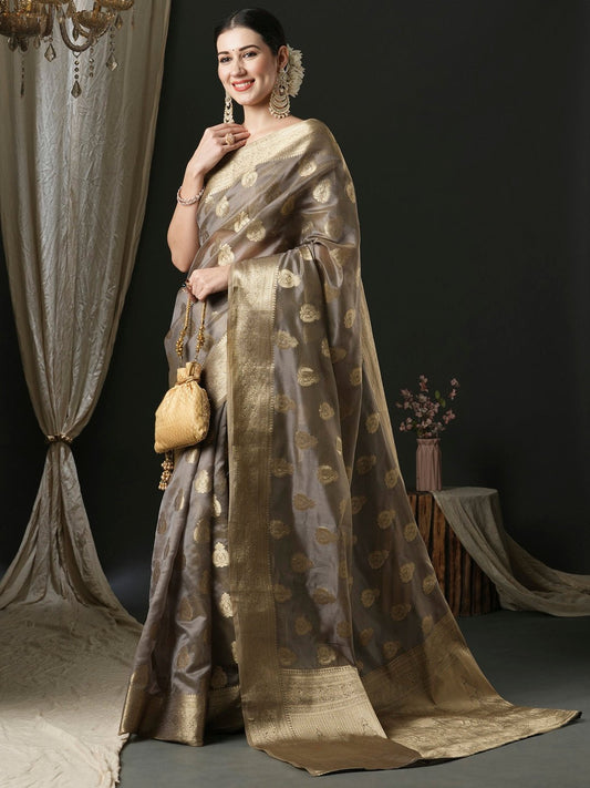 Banarasi Saree Zari Work Saree - Ressa