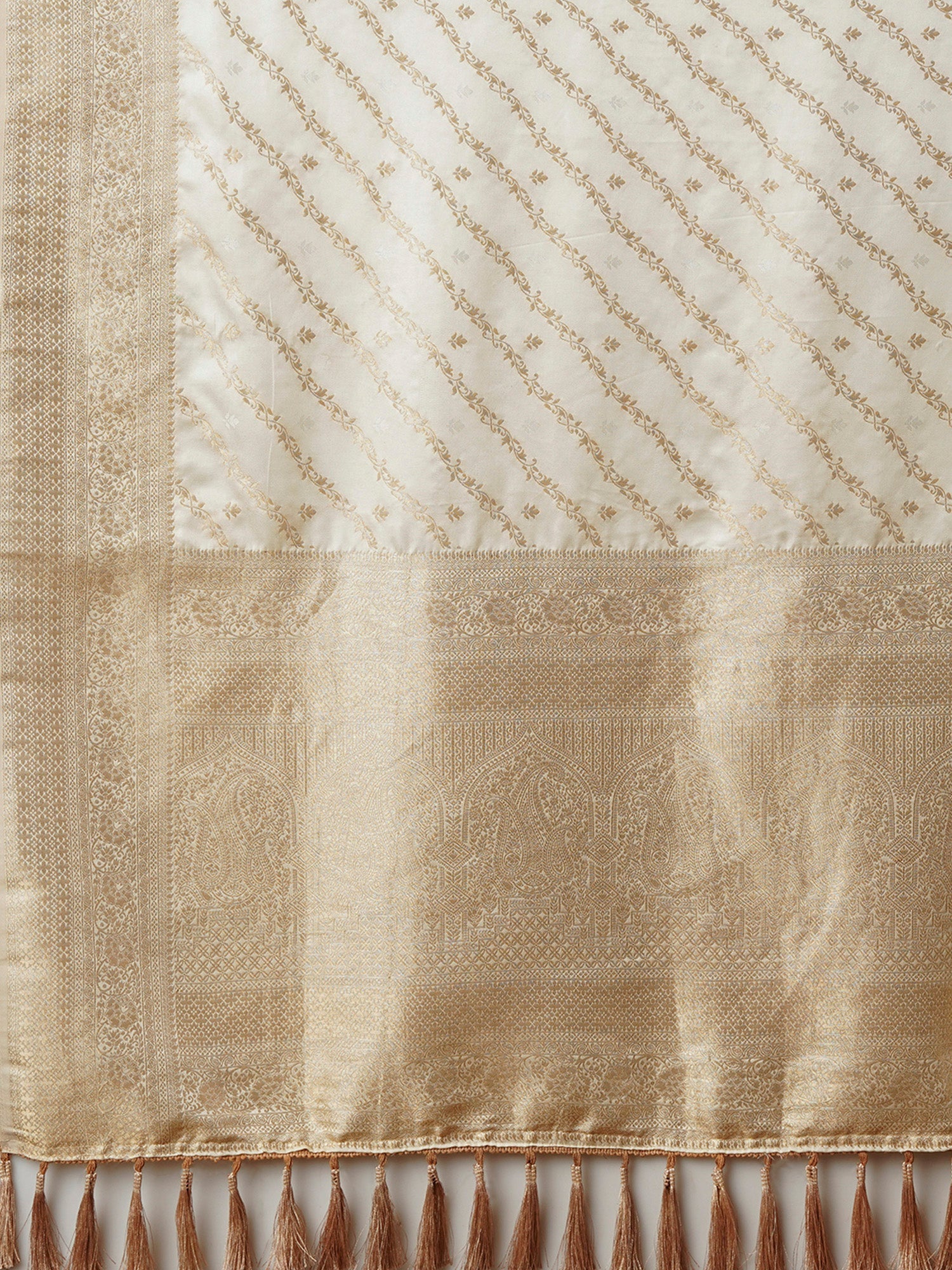 Banarasi Satin SIlk Saree with Jari Border - Ressa