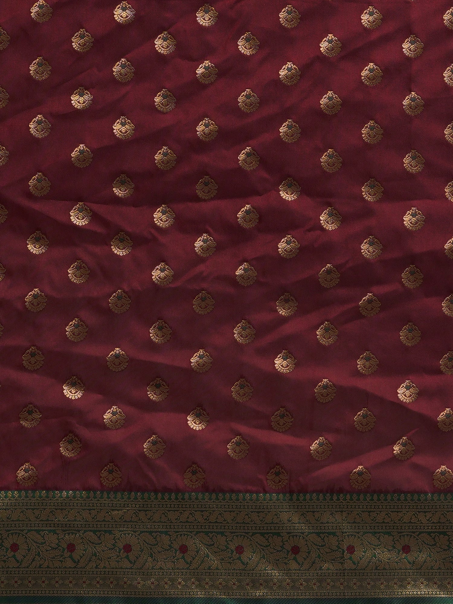 Banarasi Silk Saree with Gold Zari Weave - Ressa