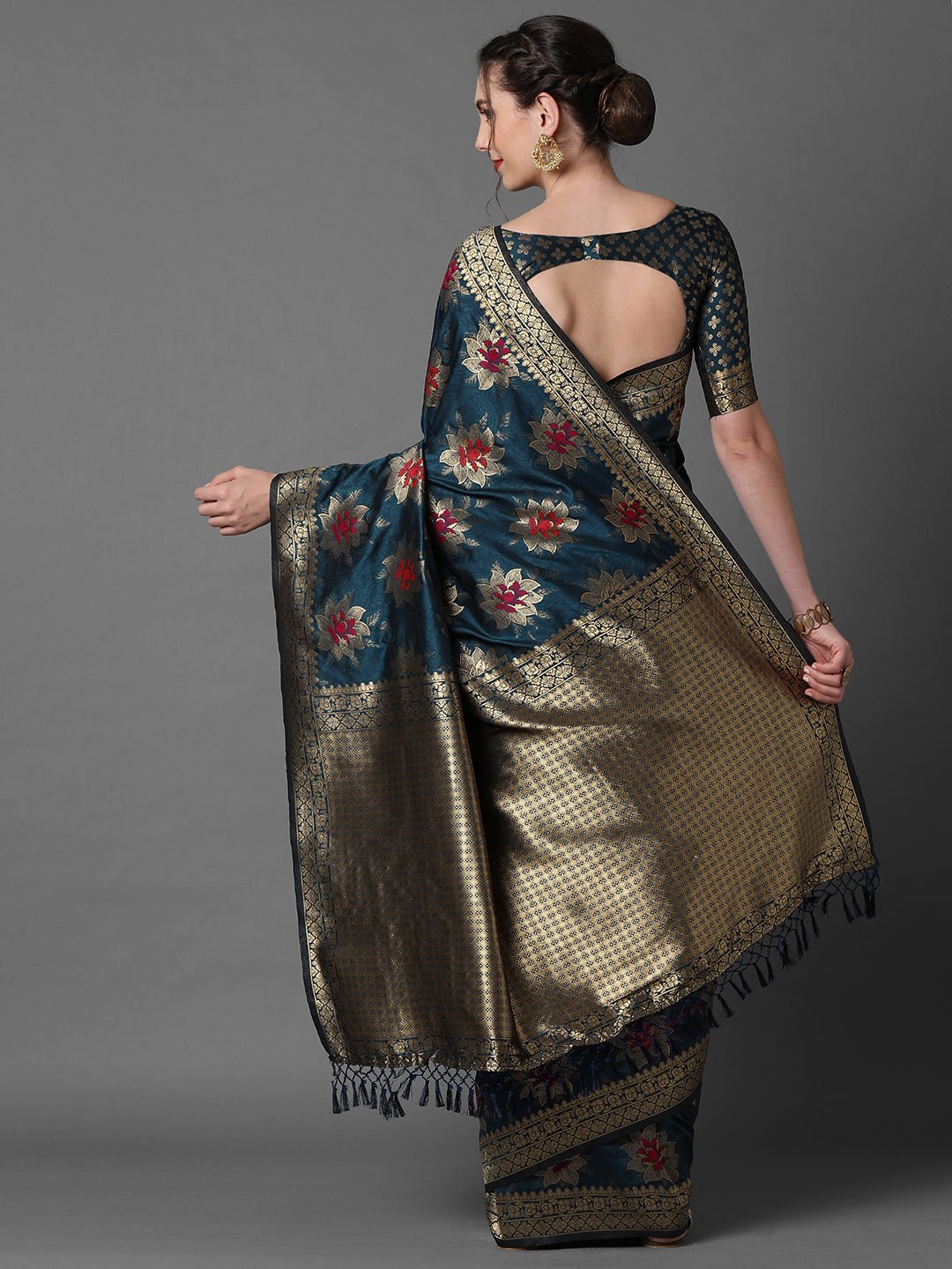Banarasi Woven Silk Blend Saree - Ressa