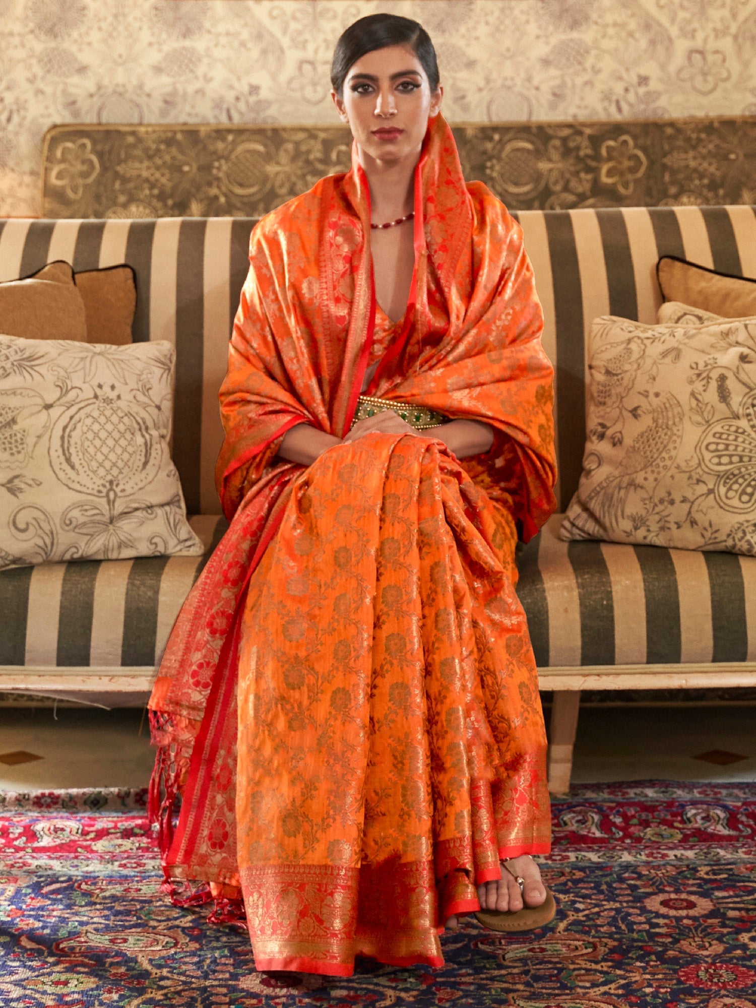 Banarasi Zari Silk Blend Saree - Ressa