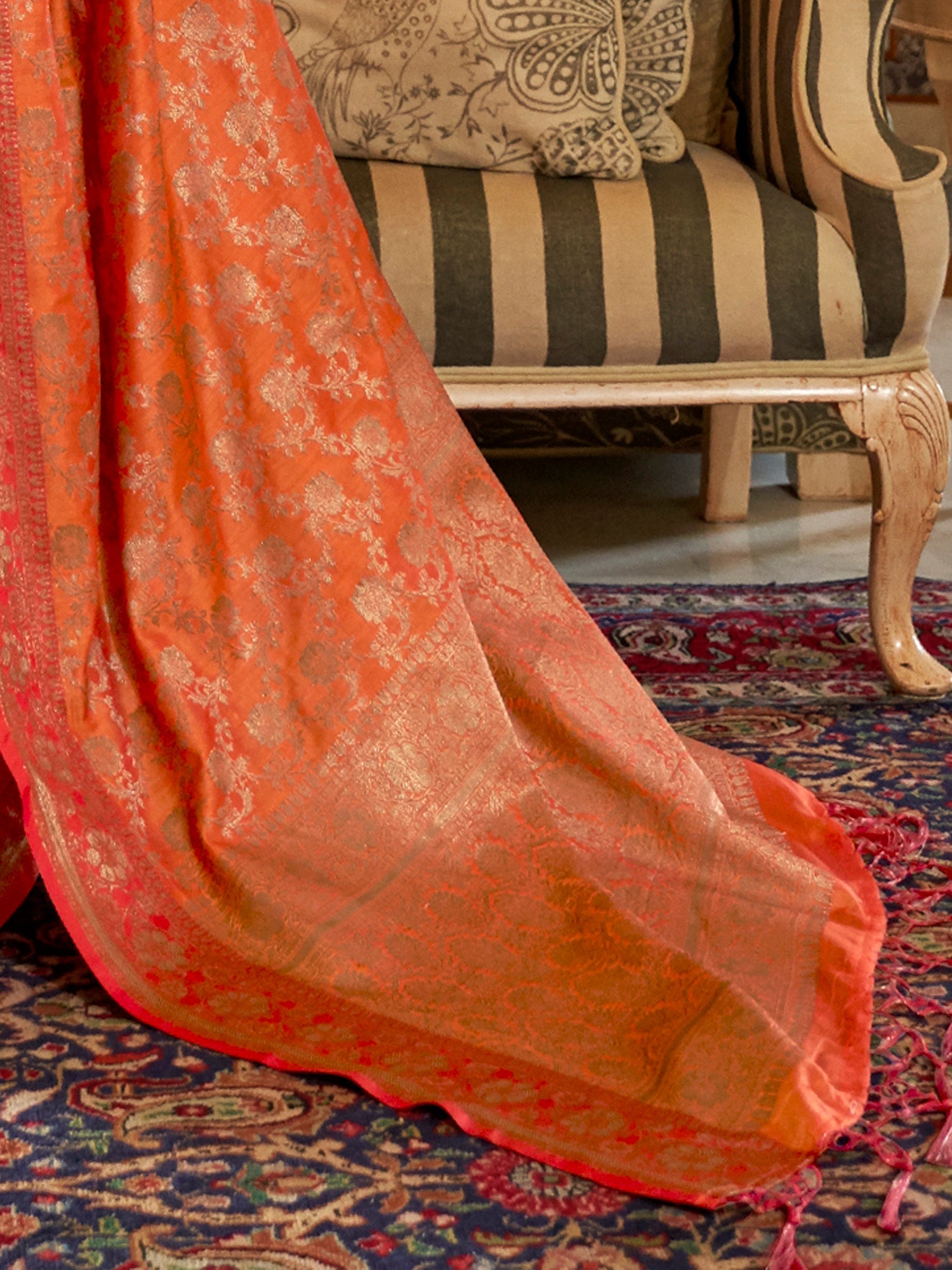 Banarasi Zari Silk Blend Saree - Ressa