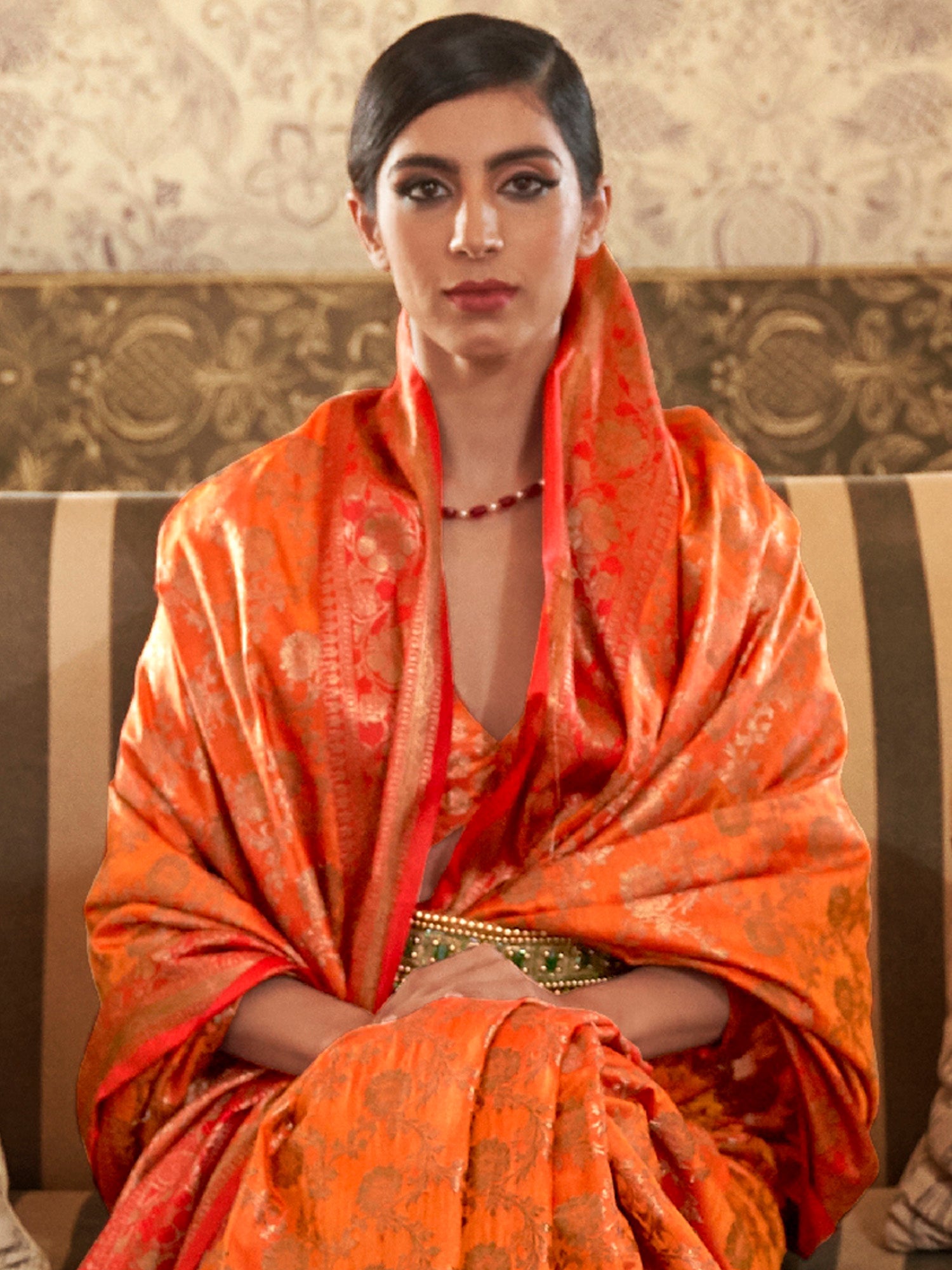 Banarasi Zari Silk Blend Saree - Ressa