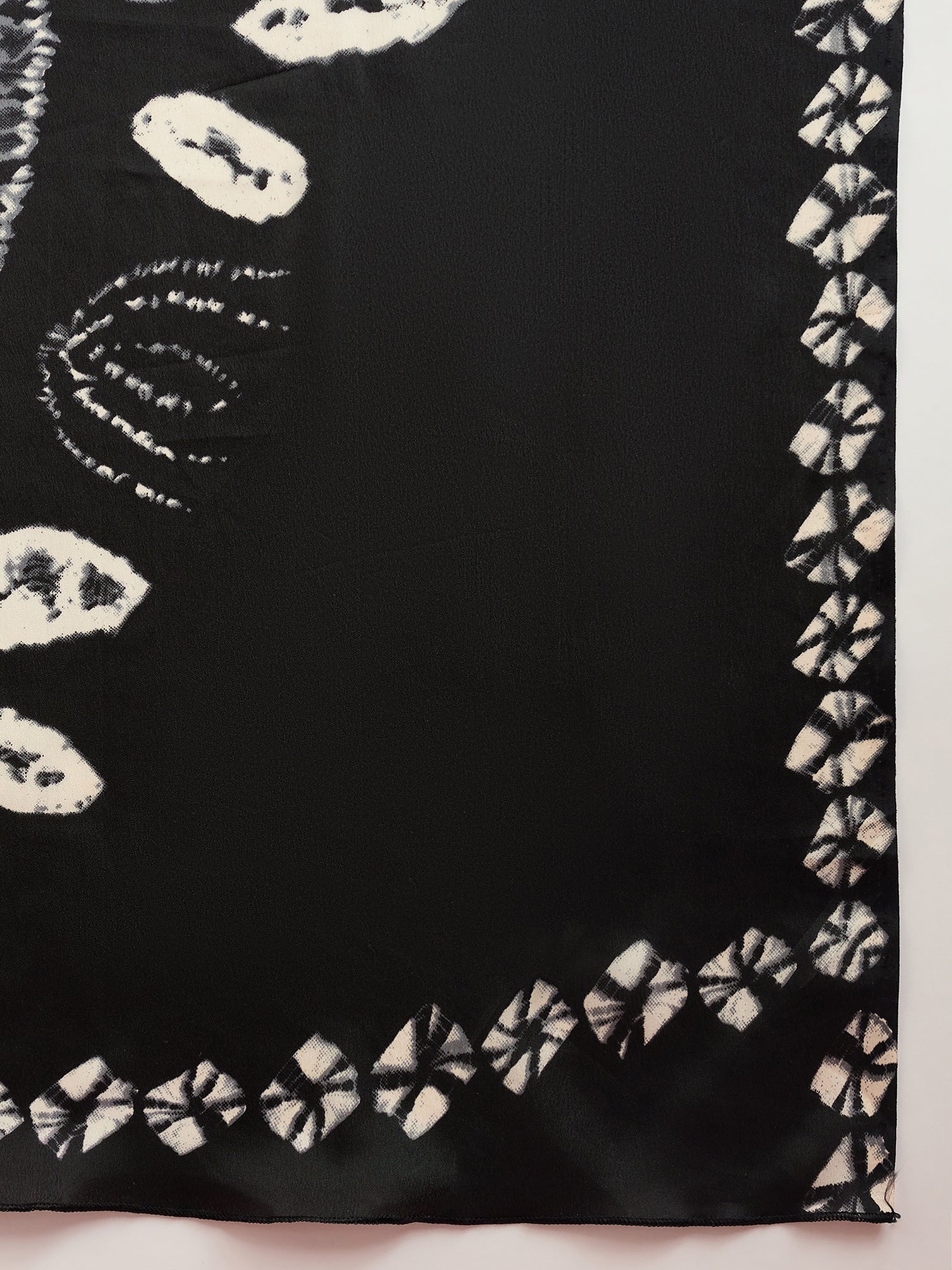 Black Bandhani Print Silk saree - Ressa