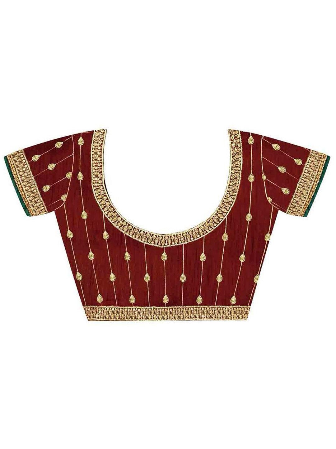 Black Beads and Stone Georgette Saree - Ressa