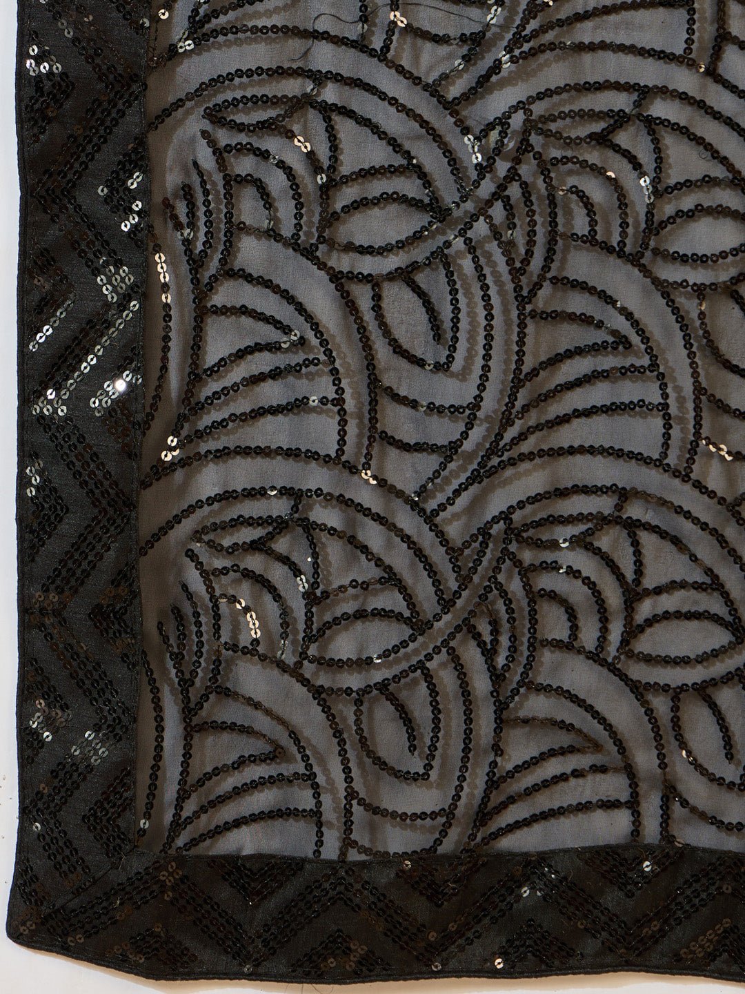 Black Georgette Party Weare Saree - Ressa