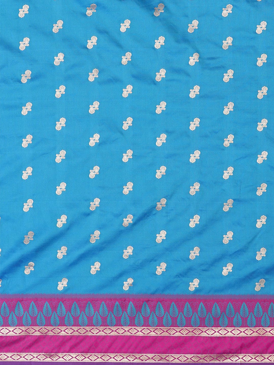 Blue Silk Zari Woven Saree - Ressa