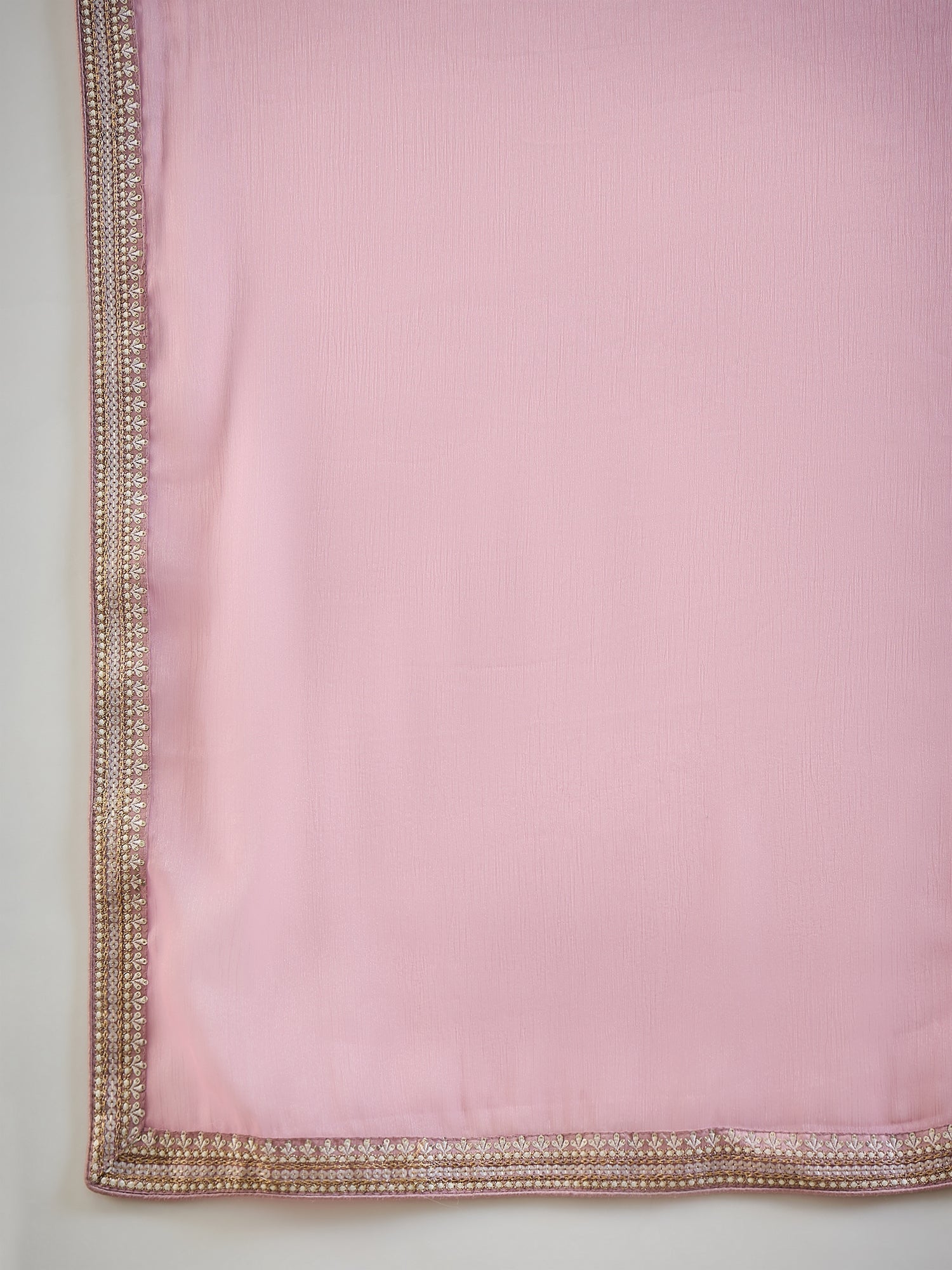Blush Pink Organza Tissue Saree - Ressa